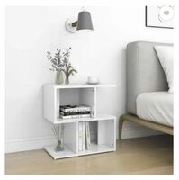 casaandsaca Engineered Wood Coffee Table (Finish Color - Matt white, Pre-assembled)