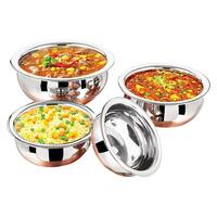 @349 Stainless Steel Copper Bottom Handis: 4 Piece

