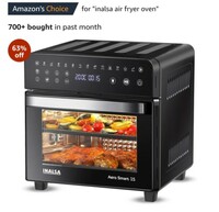 INALSA Air Fryer Cum OTG ( Both Inbuilt) for Home,15 L Capacity, 1700 W, Rotisserie Convection Oven,Air Fryer Oven, 16 Preset Menu, Digital Display and Touch Control, Electric Oven,8 Accessories,2 Year Warranty-Aero