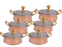 Shivshakti Arts - Steel Copper Royal Cookware Set  (Copper, 6 - Piece)