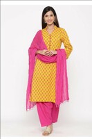 jaipur kurti Women pure cotton kurta set with dupatta