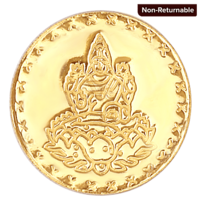 BigBasket BBNow : Tanishq 24 Karat Gold Coin With Goddess Lakshmi Motif, 0.5 g
