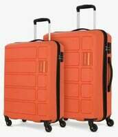 Kamiliant by American Tourister Harrier 2 Pc Set 55 cms & 68 cms- Small & Medium Polypropylene (PP) Hard Sided 4 Wheels Spinner Luggage Set/Suitcase Set/Trolley Bag Set