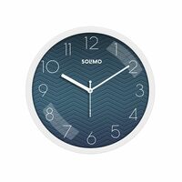 Amazon Brand - Solimo 11-Inch Classic & Modern and Stylish Silent Movement Wall Clock