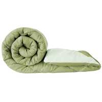 Status Contract Reversible Solid Comforter Double Bed Blanket for Winter//Double/GSM- 220/SIZE -220 x 210 cm (Green) Apply 2% coupon