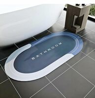 aadya alley Soft sillicon Super Absorbent Door Mats (40x60) Bath Mat Anti Skid Quick Drying Bathroom Apply 7% coupon