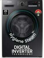 SAMSUNG 9 kg 5 Star, Hygiene Steam Fully Automatic Front Load Washing Machine with In-built Heater Black