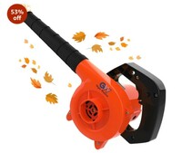 GIGAWATTS 500W Electric Leaf Blower Air Dust Cleaner 13000 RPM Suction 400GMS Airfoil Dirt Extraction 170km/h Airflow with Unbreakable Body & Glossy Finish for Home & Office Use (Orange/Black, 1Pc)