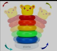 Storio Baby Toys Educational Learning Stacking Multicolour Building Block 5 Rings Baby Toys for Toddlers