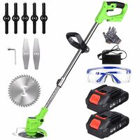 GIGAWATTS 2 in 1 Cordless Grass Trimmer & Brush Cutter with 2 PCS 1500mAh Battery