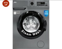 Godrej 6 Kg Eco-Wash With Steam Wash Fully-Automatic Front Load Washing Machine (2024 Model, WFEON ARG 6010 5.0)