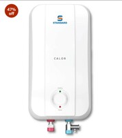Havells Standard Calor 5 Litre Instant Water Geyser 3000 Watts | Stainless Steel Tank | Rust Proof Body | Automatic Cut Off, 2 Year Comprehensive Warranty (White)