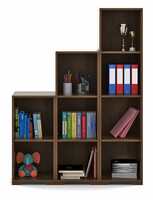 SPACEWOOD Book Case 123 - Walnut Bronze