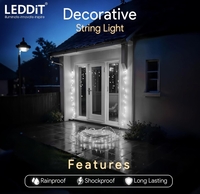 LEDDiT 35 Feet Long LED Power Pixel Serial String Light, (Cool White) Pack of 10x2 =20 Total
