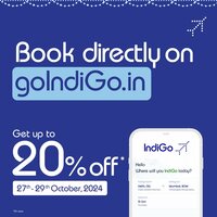 IndiGo Exclusive Sale-Up to 20% Off
