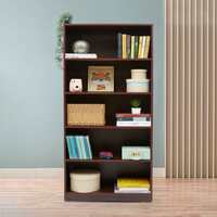 Green Soul Aspen Grande Engineered Wood Book Shelf/Stand/Rack with 5 Shelves (Walnut Color) Apply ₹1800 coupon