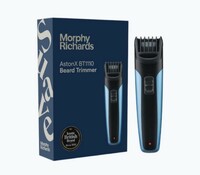 Lowest - Morphy Richards AstonX BT1110 Beard Trimmer (Black & Blue, 1.5W)(location specific)