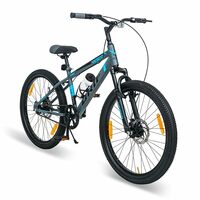 VESCO 24-T Drift Cycle for Big Kid's MTB Mountain Bike | Dual Disk Brake & Front Suspension Single Speed Bicycle Apply ₹100 coupon