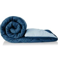 BSB HOME Microfibre All Season/AC/Summer Solid Reversible Double Bed Comforter Blanket | Blanket | Dohar | Duvets - (220 GSM, Aqua and Blue) 