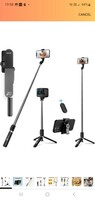 WeCool S2 Selfie Stick with Tripod Stand, 41 inch Selfie Stick with Wireless Remote, Detachable Mobile Holder, Bluetooth Selfie Stick Compatible for iPhone/Android, Ideal for Vlogging & Photo