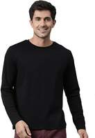 Take a look at this Solid Men Black T-Shirt on Flipkart