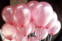 AMFIN - (Pack of 25) 10 inch Metallic Balloons - Light Pink