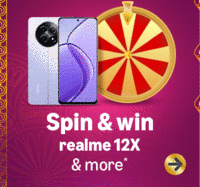Amazon Spin and Win Realme 12x and more 