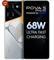 TECNO Pova 5 Pro 5G (Silver Fantasy, 8GB RAM,128GB Storage)