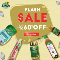 Zandu Flash Sale - Upto 60% Off + Save Extra 5% and 10% off using Codes on Min Purchase of ₹699 & ₹999