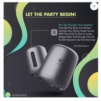 WINGS WL-THUNDER-GREY 5 W Bluetooth Speaker (Grey, Black, Mono Channel)