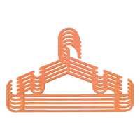 Kuber Industries Baby Clothes Hanger|Heavy-Duty Plastic Baby Hanger|Hangers for Wardrobe, Closet|Pack of 5 (Peach)