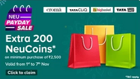 Tata Neu PayDay Sale | Extra 200 NeuCoins of Minimum Purchase of Rs.2500