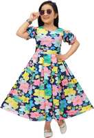 ARK DRESSES - Indi Girl Casual Dress (Green, Half Sleeve)