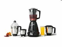 Prestige Iris Plus 750 W Mixer Grinder With 4 Jars (3 Stainless Steel Jars+ 1 Juicer Jar) 4 Super Efficient Stainless Blades 2 Years Warranty Black, 750 watts