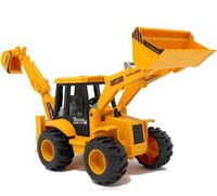  Brand Conquer Plastic Construction Realistic Engineer Vehicle Pushdozer Excavator Bulldozer Construction Toys Truck Machine for Kids Yellow (Excavator)
