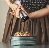 Sample @199 - Trendy Treasures New Stainless Steel Salt and Pepper Grinder Mill Shakers with Adjustable Ceramic Grinder-Brushed Stainless Steel