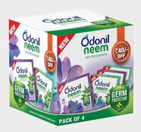  Odonil Bathroom Air Freshener Neem Mixed Fragrances Blocks 192g (48g, Pack of 4
