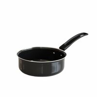 The Earth Store EcoLuxe Small Saucepan  950 ML Capacity 16cm, Black