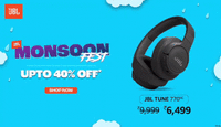JBL Monsoon Fest: Shop Upto 40% Off + 10% Instant Discount on DBS and Federal Bank Cards