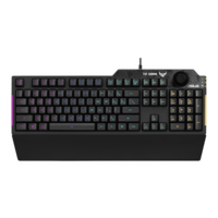ASUS TUF K1 Wired Gaming Keyboard with Backlit Keys (Spill Resistant, Black)