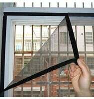 DM DASII MAT Room Mesh Screen Mosquito Window Curtains Net Protector Fly Screen Inset (Size:210cmx120cm)(Color:White)