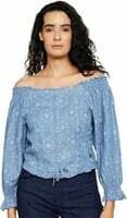 Pepe Jeans Printed Lyocell Round Neck Women's Shirt
