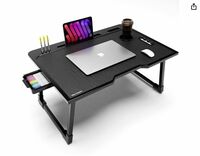 Rellon Industries Study Table for Students Bed Table for Study Foldable Laptop Table Portable & Lightweight Mini Table Bed Reading Table,Laptop Stands, Laptop Desk (A1)