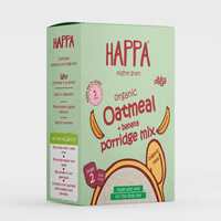 Happa Organic Baby Food Oatmeal & Banana Porridge Mix Cereal
