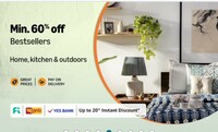 Amazon - Bestsellers Upto 60%  Off on Home Kitchen & Outdoors + Bank Offers