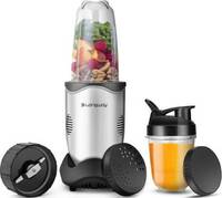 Longway Power Nutri Blender With Stainless Steel Blades 600 W Juicer Mixer Grinder  (Nutri | 2 Jars | Silver)