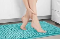 Spotzero By Milton Microfiber Doormat, Small, (51 cm * 31 cm) Aqua Green