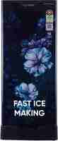 Lloyd 188 L Direct Cool Single Door 5 Star Refrigerator with Base Drawer with Fast Ice Making, Quick Chilling Zone, Fleximax Design (Cherry Blossom Blue, GLDF205SS1LC)