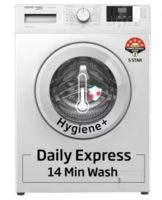 Voltas Beko 6 kg Fully Automatic Front Load Washing Machine with In-built Heater White  (WFL6012B7CUSKA/WXV)