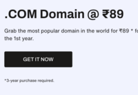 .com domain starts from Rs.89 Only | Bigrock Black Friday Sale